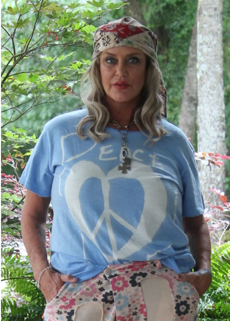 Jaded Gypsy Moon Dance Tee - Sky Peace. & Love