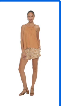 Khush Aubri Shorts-Wild Caramel