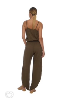 Khush Olea Jumpsuit- Solid Brown