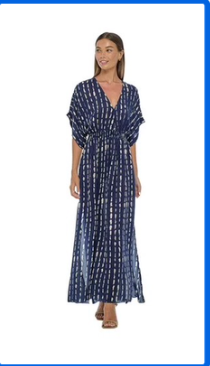Khush Poppy Dress-Current Navy