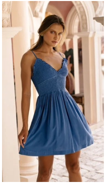 Khush Colette Dress- Solid Jeans
