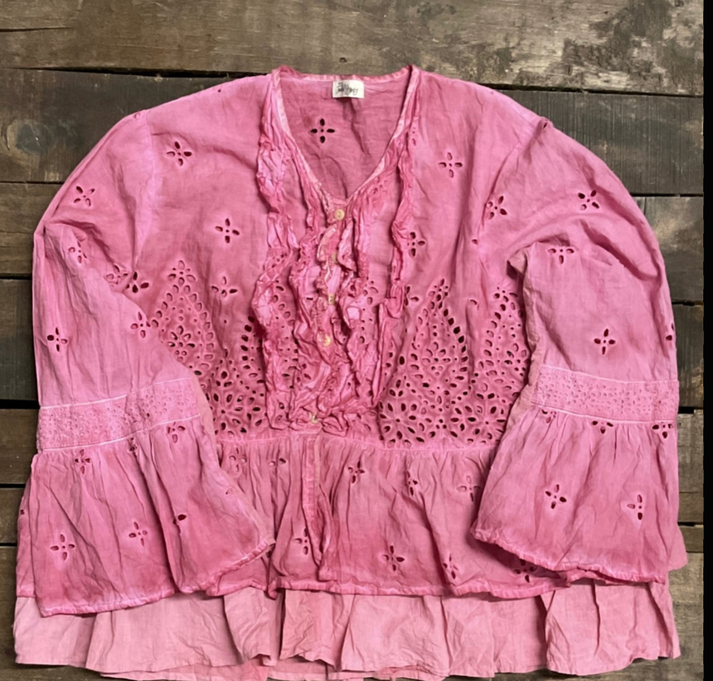 House of Jaded Gypsy Heirloom Eyelet Top- O/S