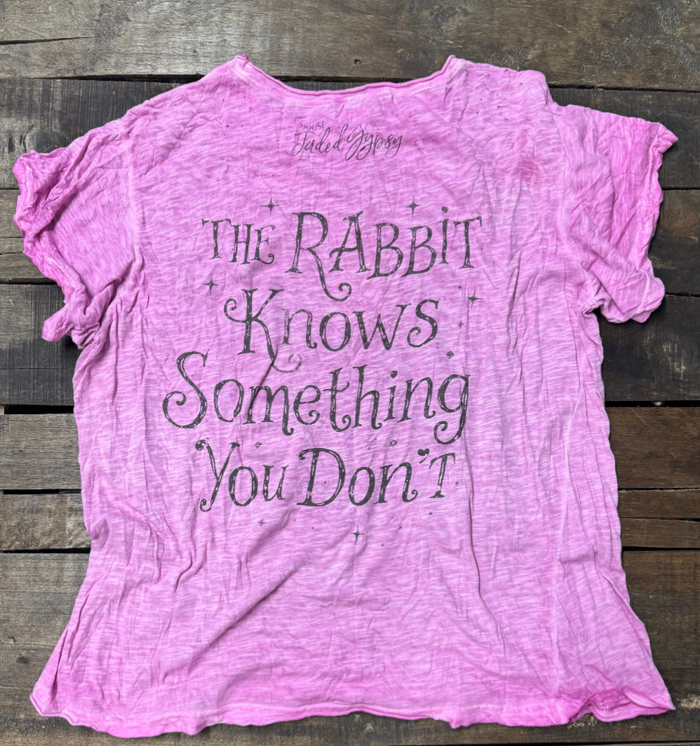 House of Jaded Gypsy Worn and Weathered Tee - Gypsy Rabbit