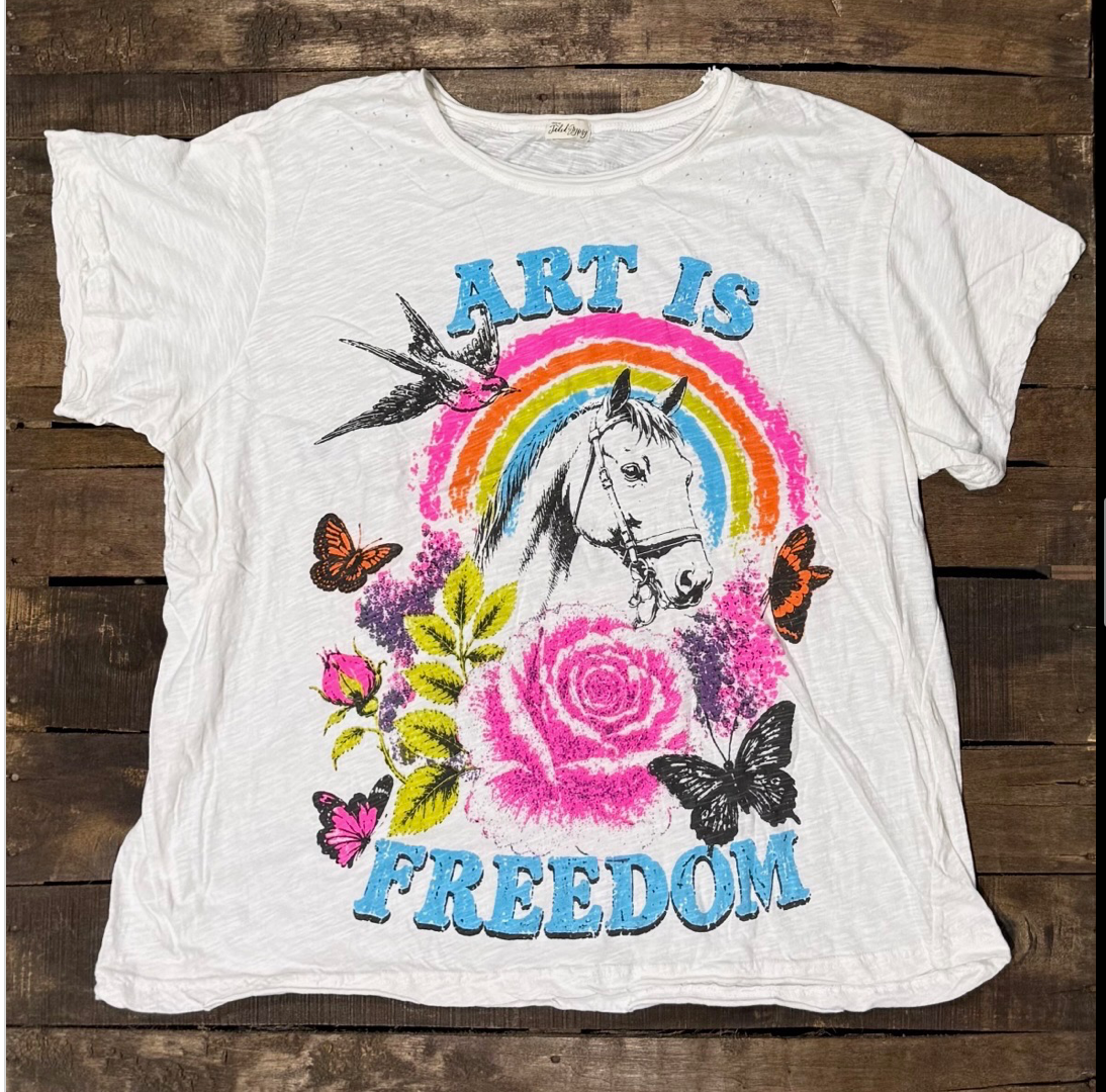 House of Jaded Gypsy Weathered and Worn Derby Tee