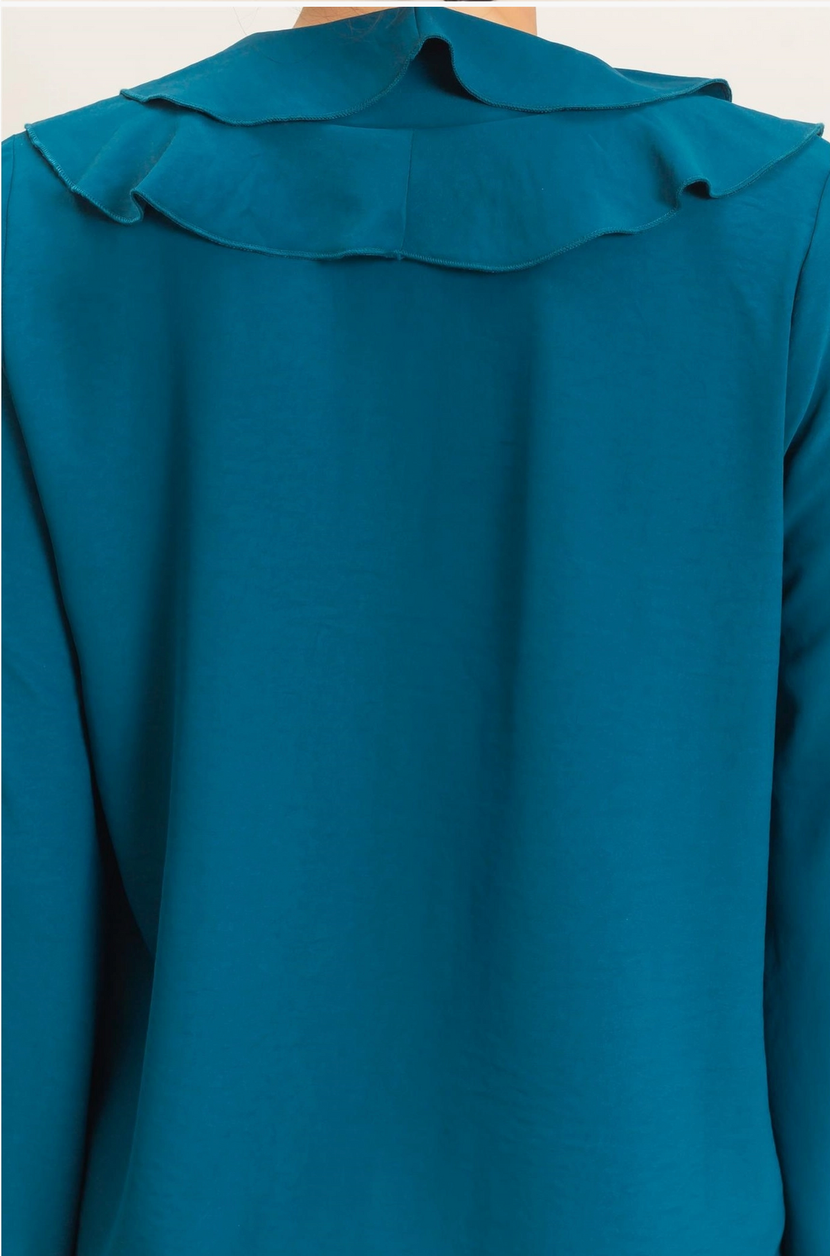 Veronica Teal Ruffle Blouse