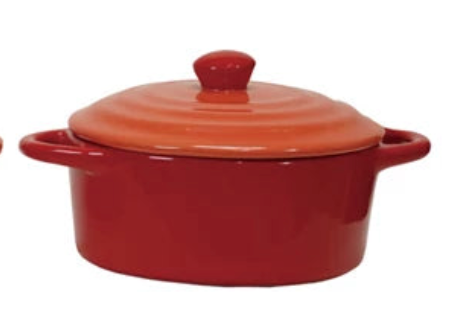 Two Tone Baker w/lid