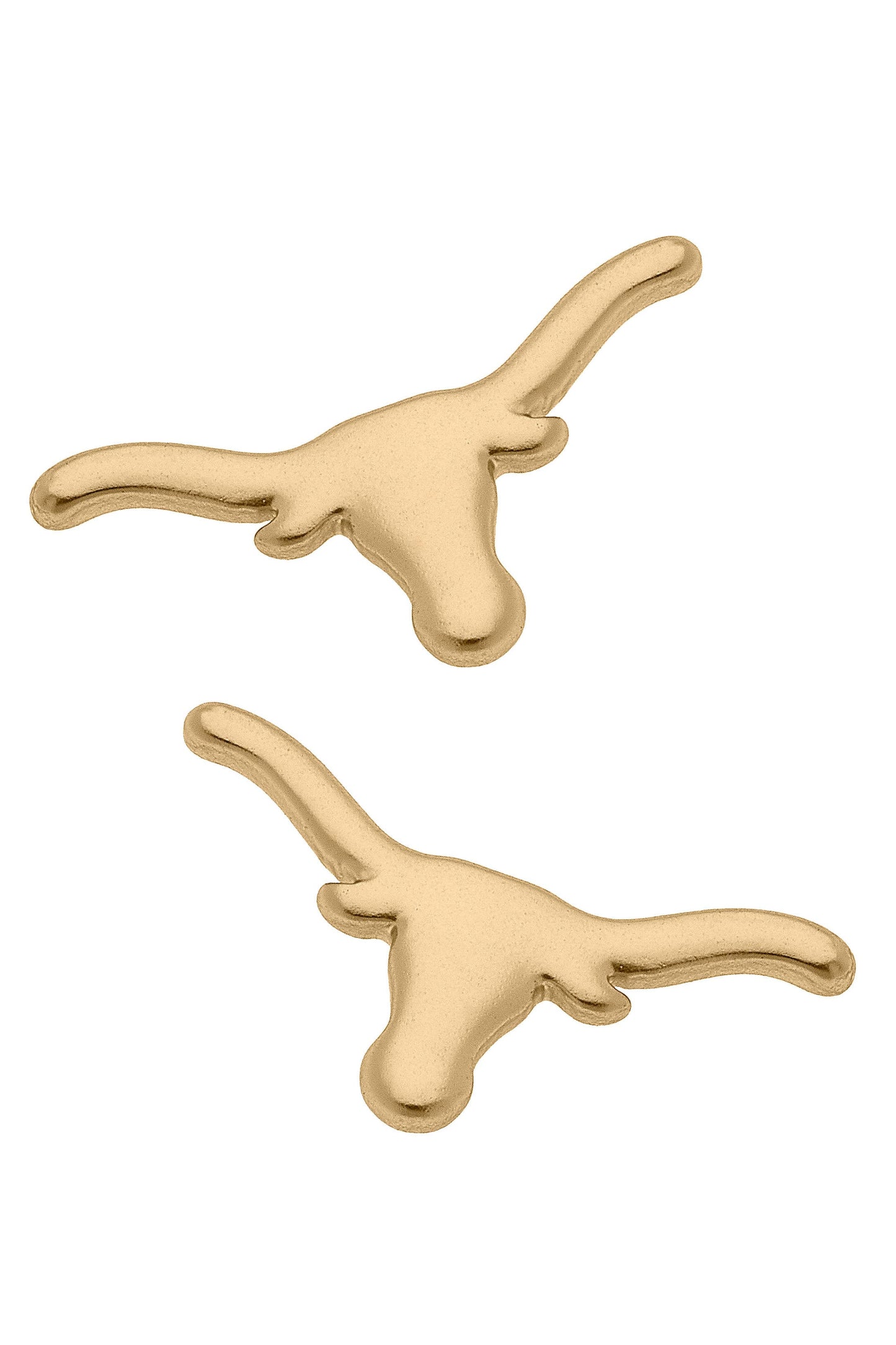 Longhorns 24K Gold Plated Earrings