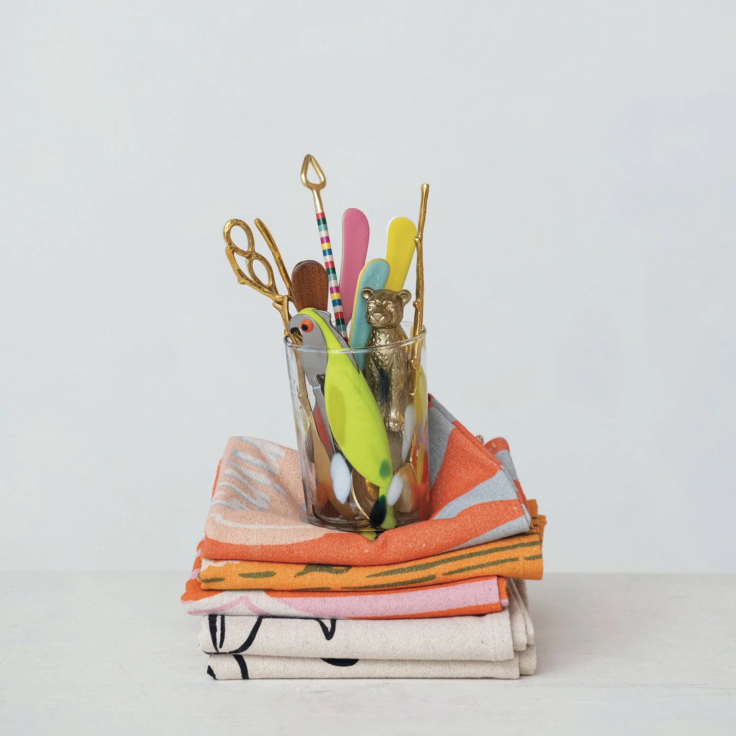 Enameled Canape Knife, 4 Colors