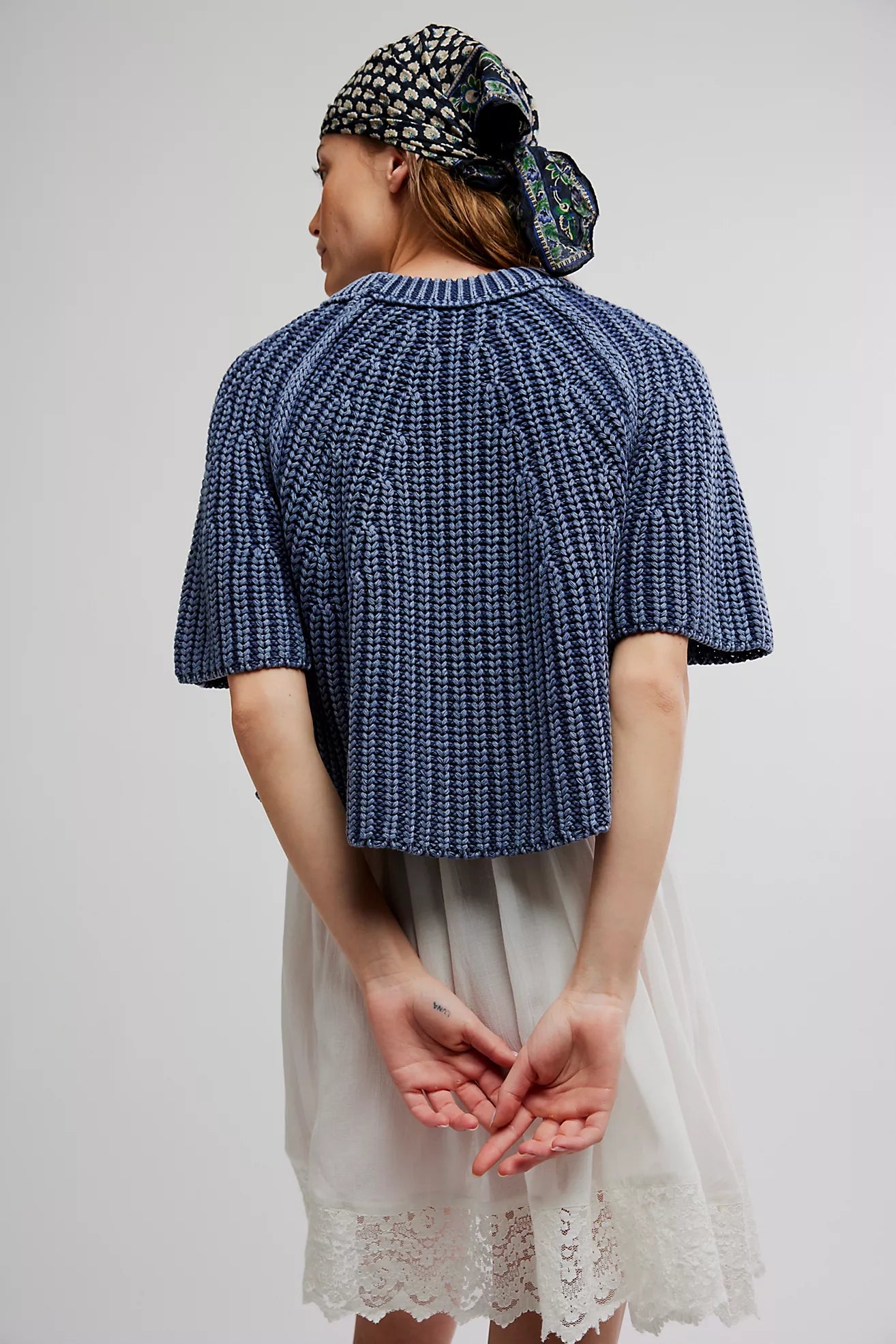 Free People Amy Sweater Tee Navy Academy