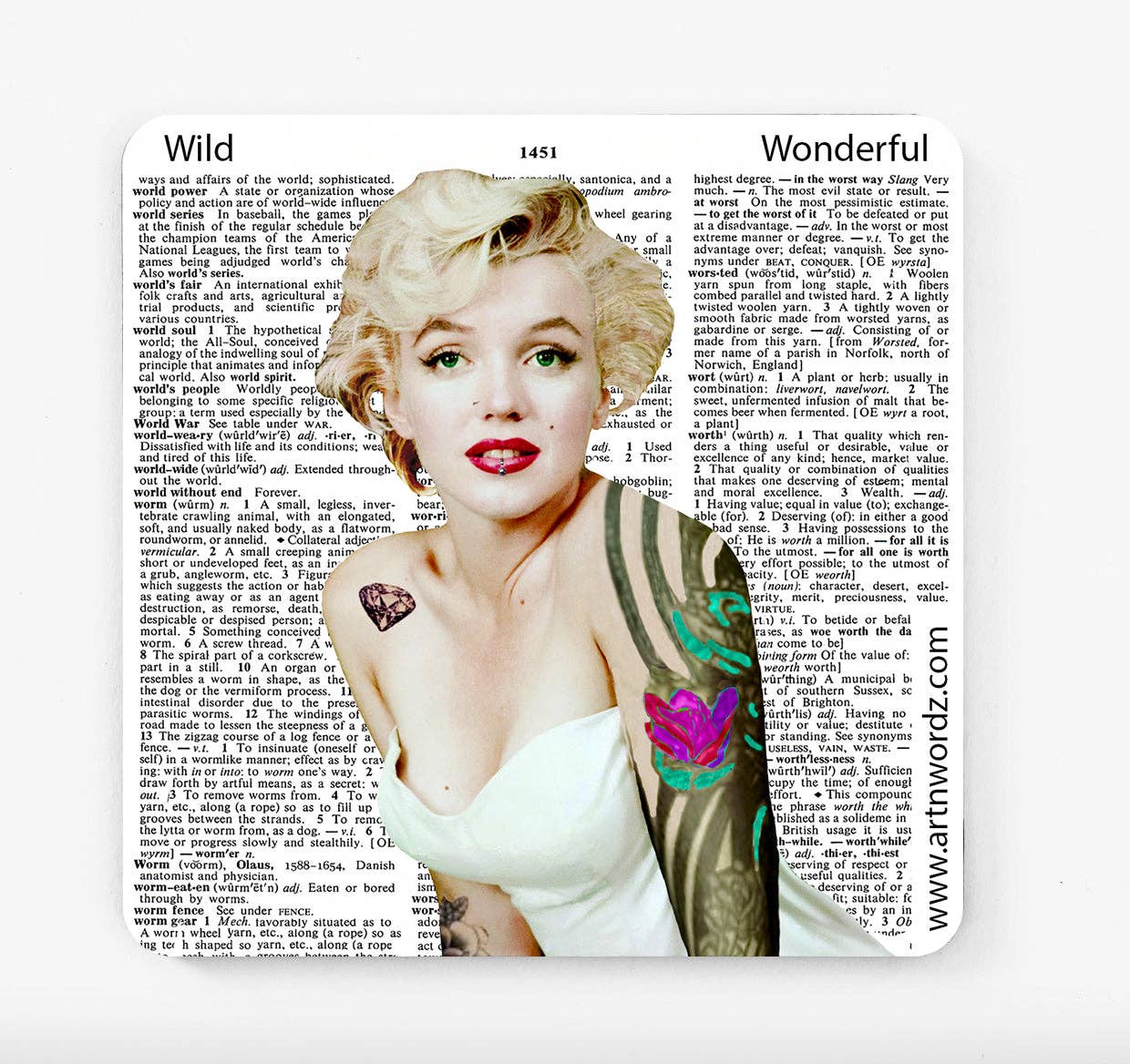 FTB ME MARILYN COASTERS