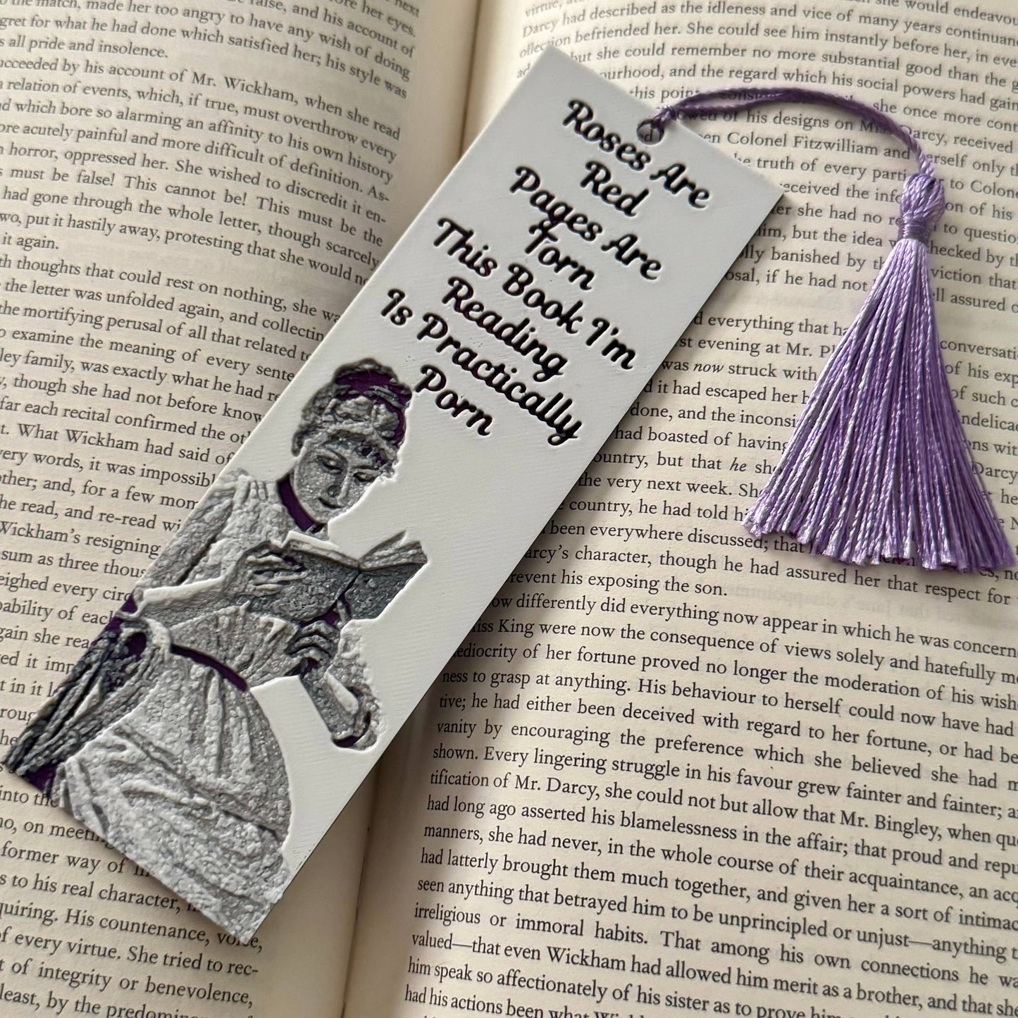 Roses Are Red, Pages Are Torn... 3D Bookmark
