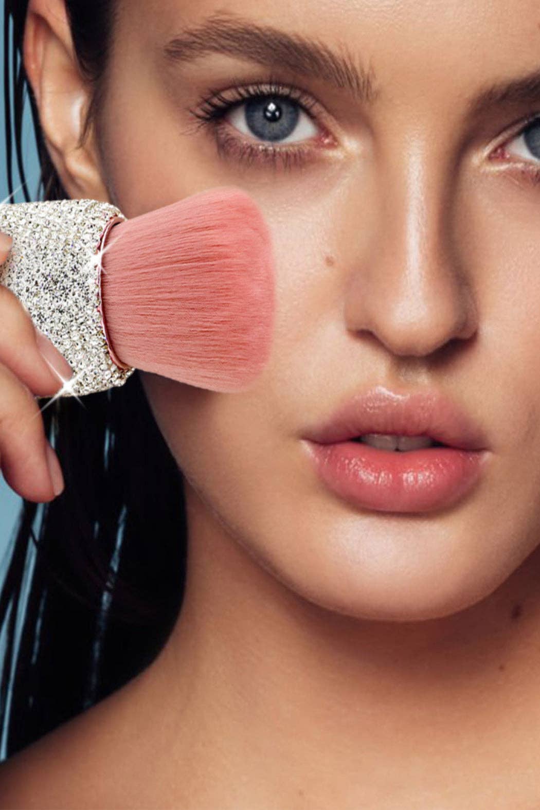 Crystal Make Up Brush: Gray