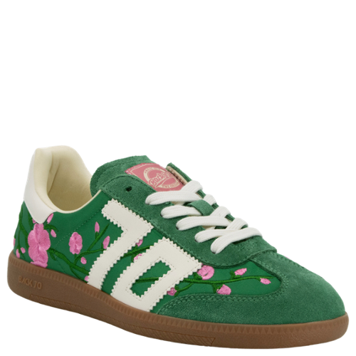 Back 70's Ghost Floral Green