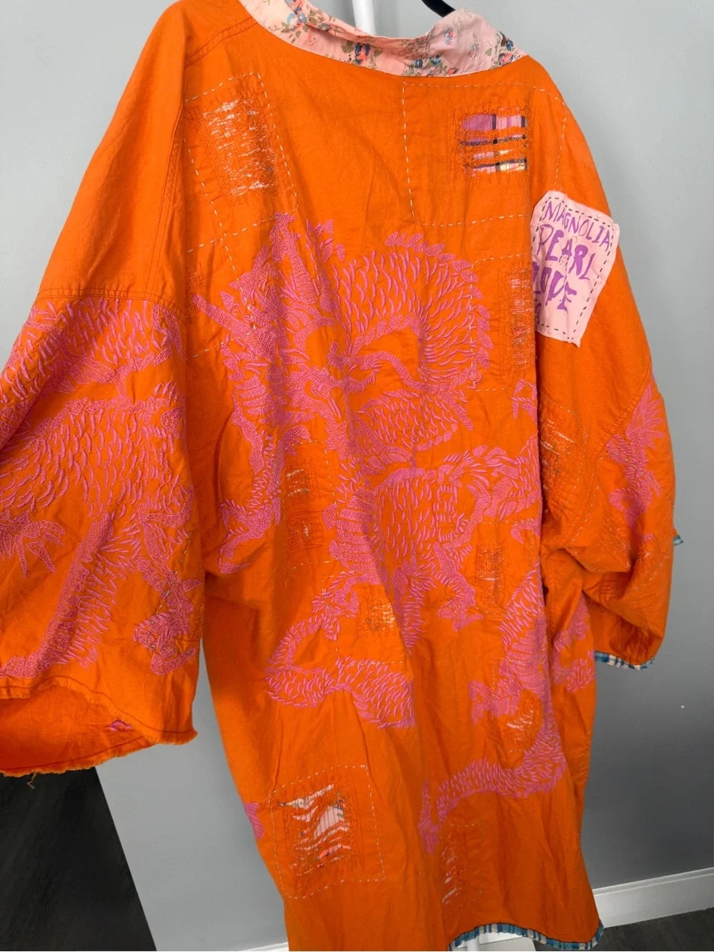 Magnolia Pearl JACKET 809-MARMA-OS Dharma Dragon Embroidered Kimono