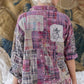 Magnolia Pearl Top 1508 Patchwork Kelly Wester Shirt Madras Pink