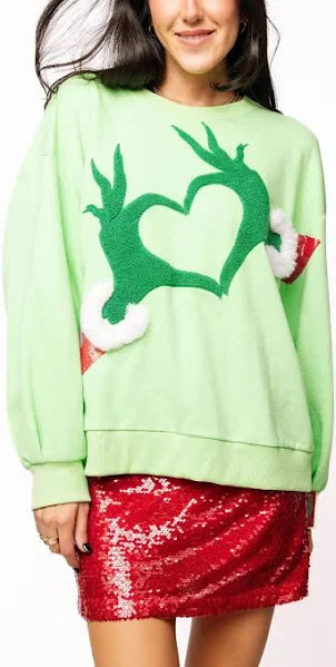 Queen of Sparkles Grinch Sweatshirt