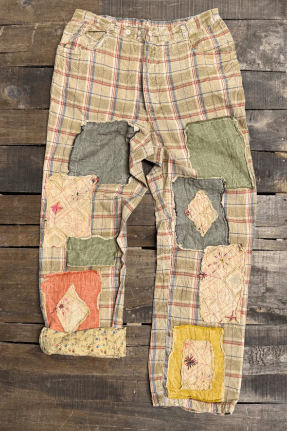 Traveling on Pants -Patched Together