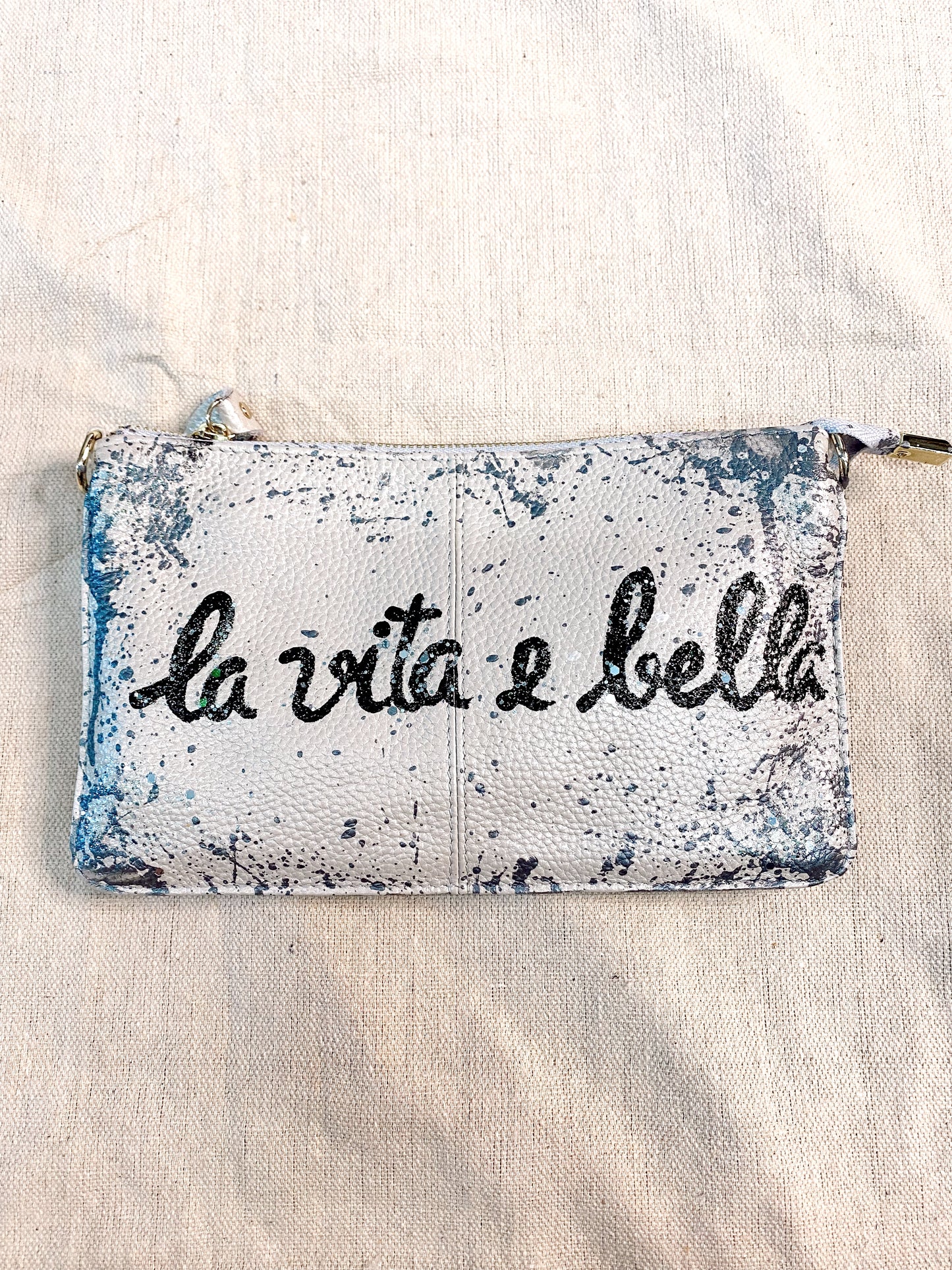 Silver La Vita e Bell Wristlet