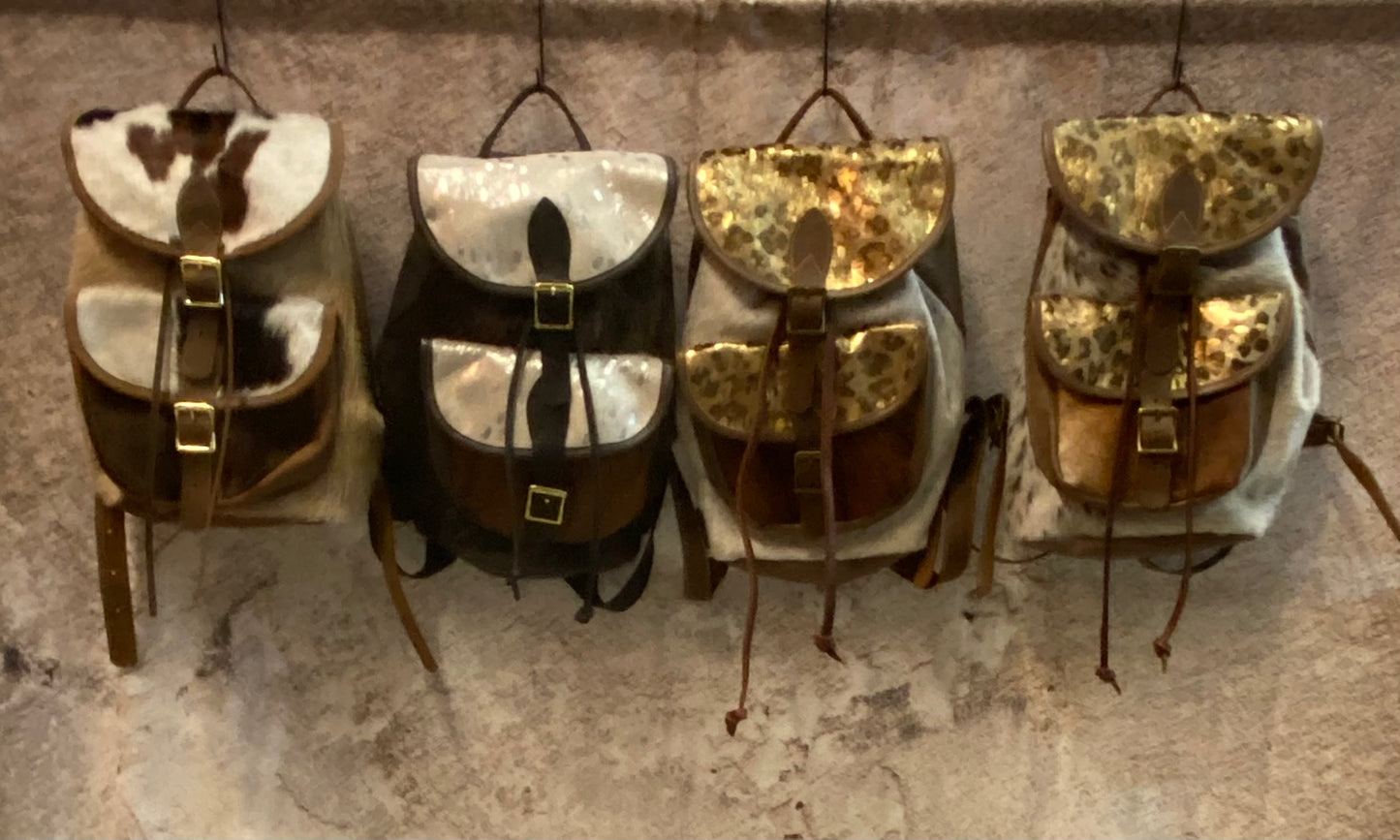 Cow Hide Back Packs