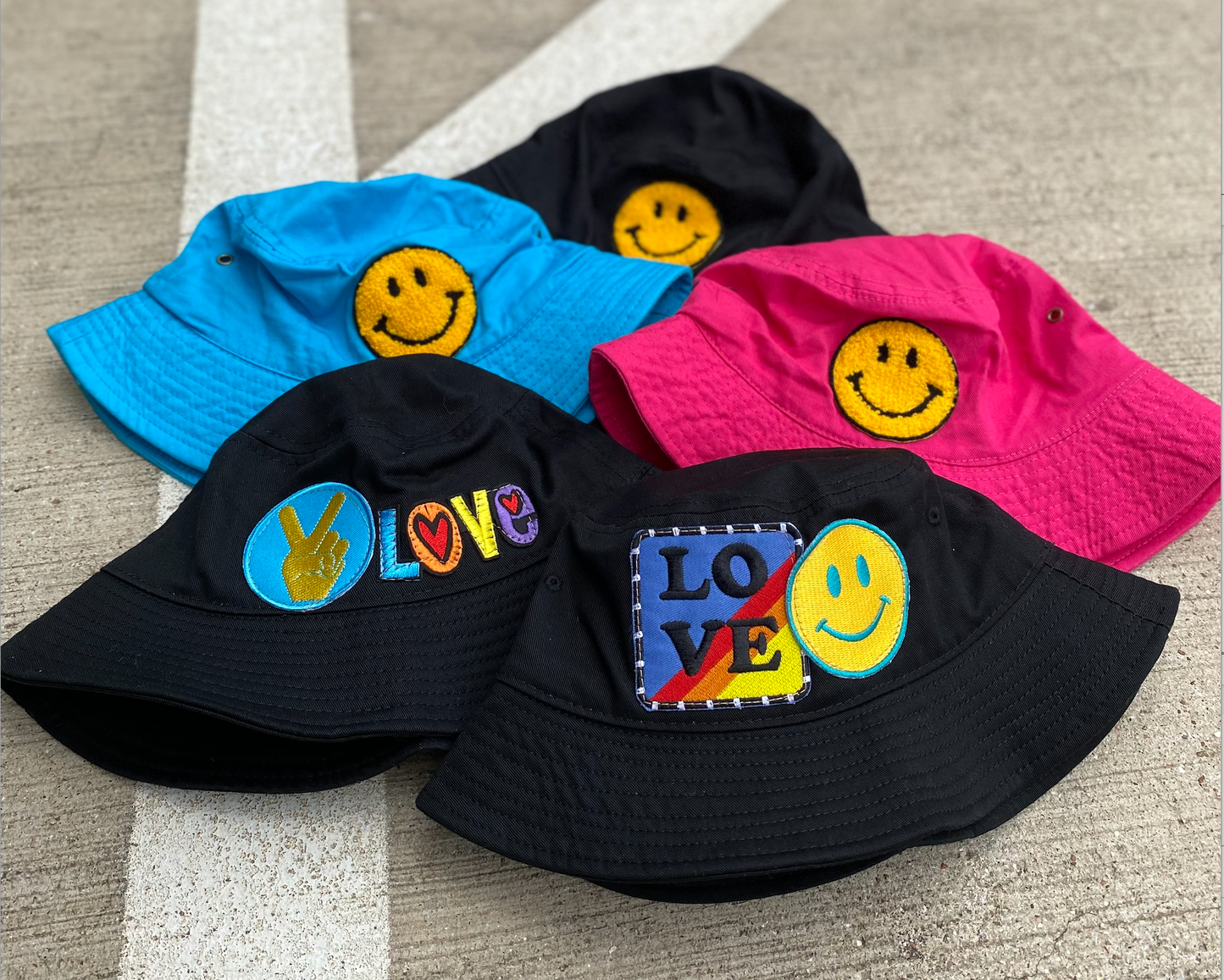 Bucket Hat with Patches