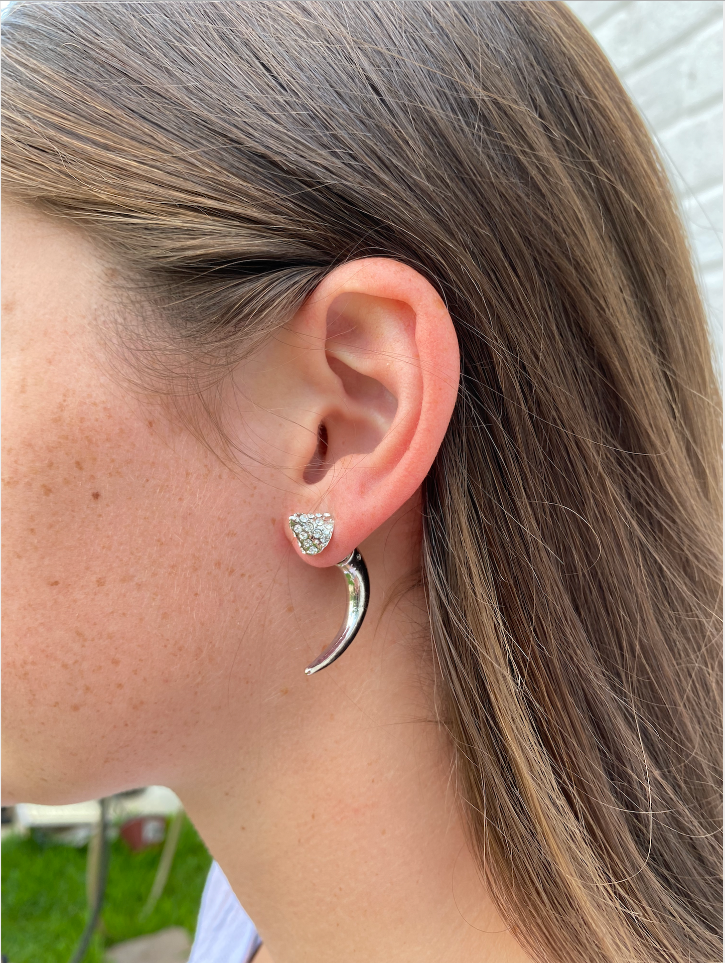 Front/Back CZ Earrings