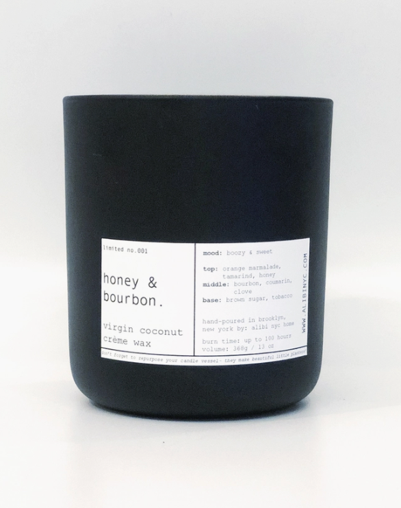 Honey & Bourbon | Virgin Coconut Crème & Wooden Wick Candle