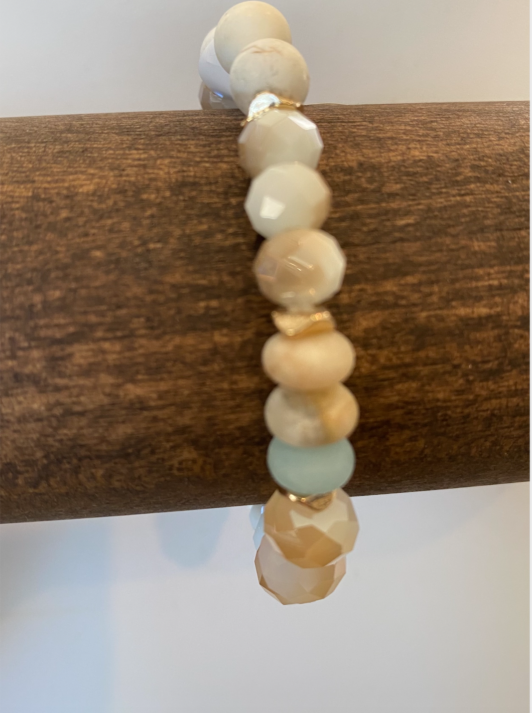 Multi Color Crystal and Gold Gemstone Beads