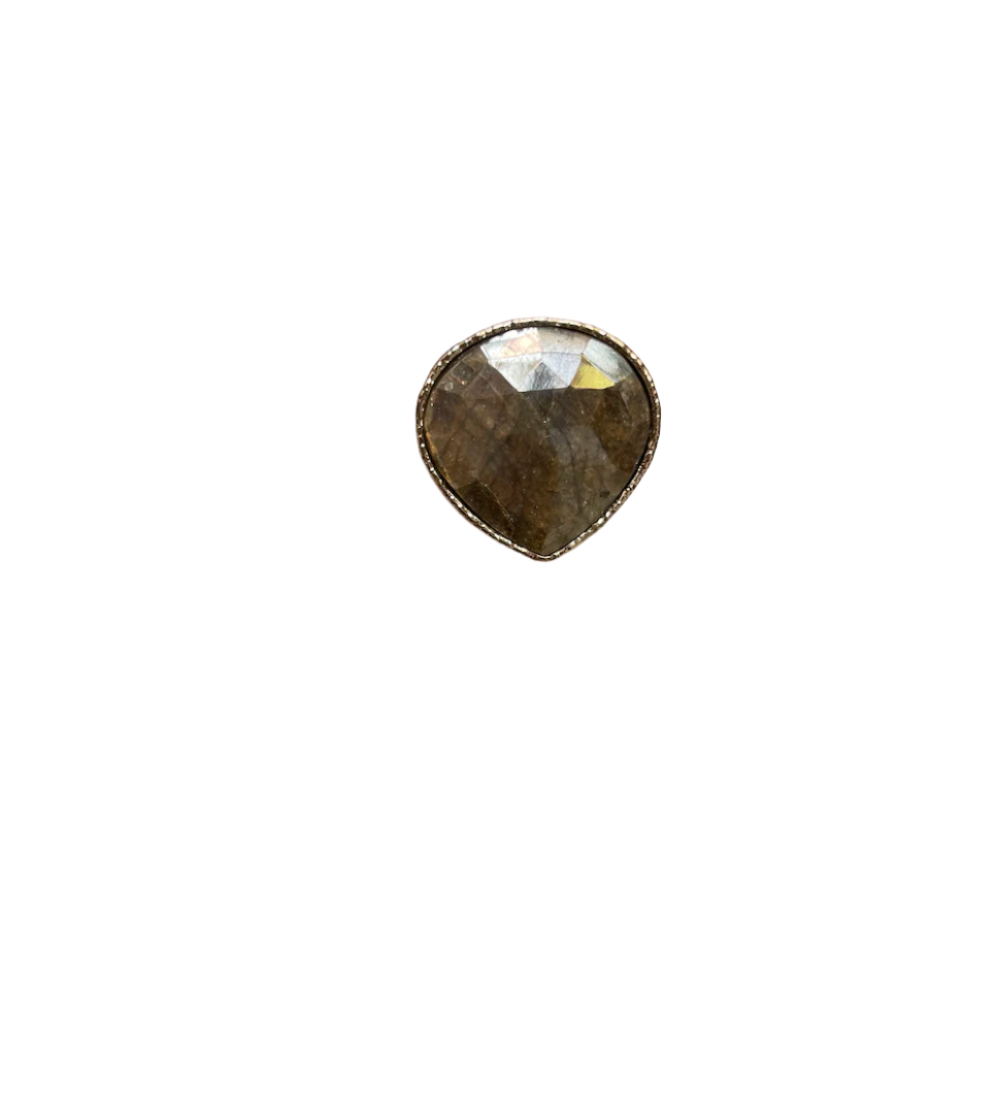 Coated Labradorite Teardrop Shape