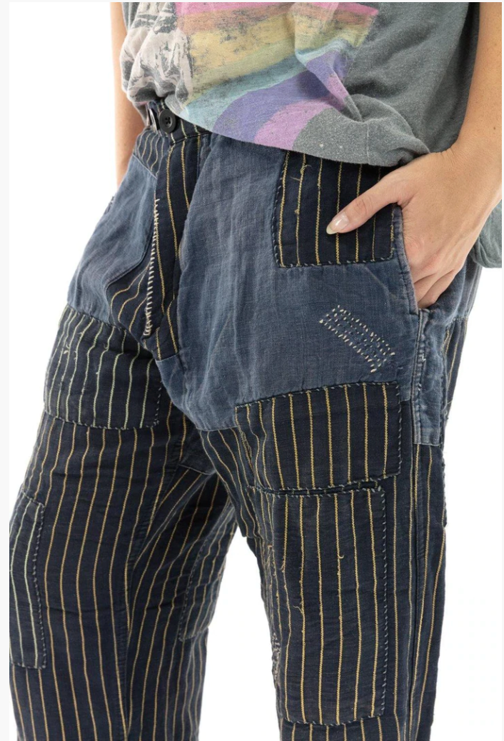 Magnolia Pearl 264 Lilou Trousers Pinstripe