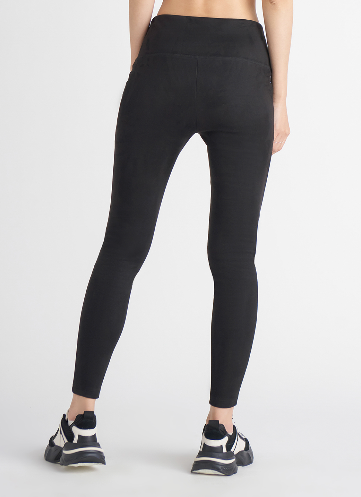 Faux suede leggings
