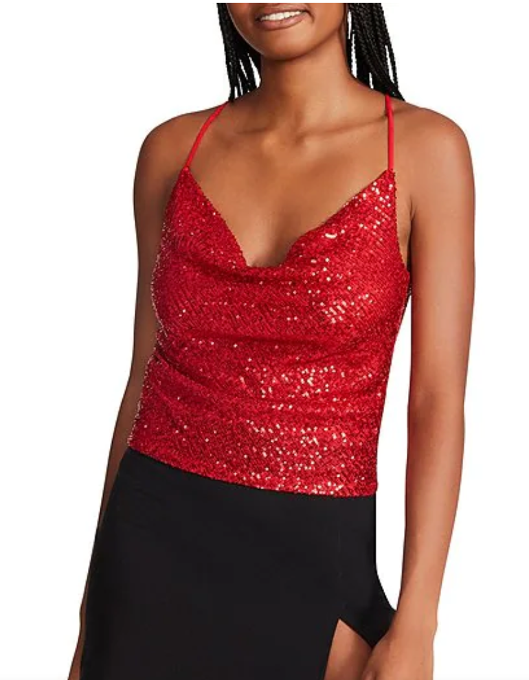 Steve Madden Trisha Sequin Top