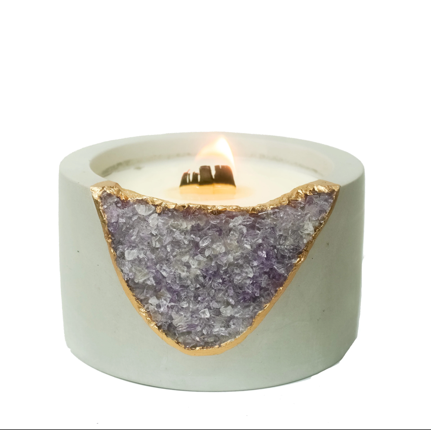 Tal & Bert Geode Candles Pink Magnolia