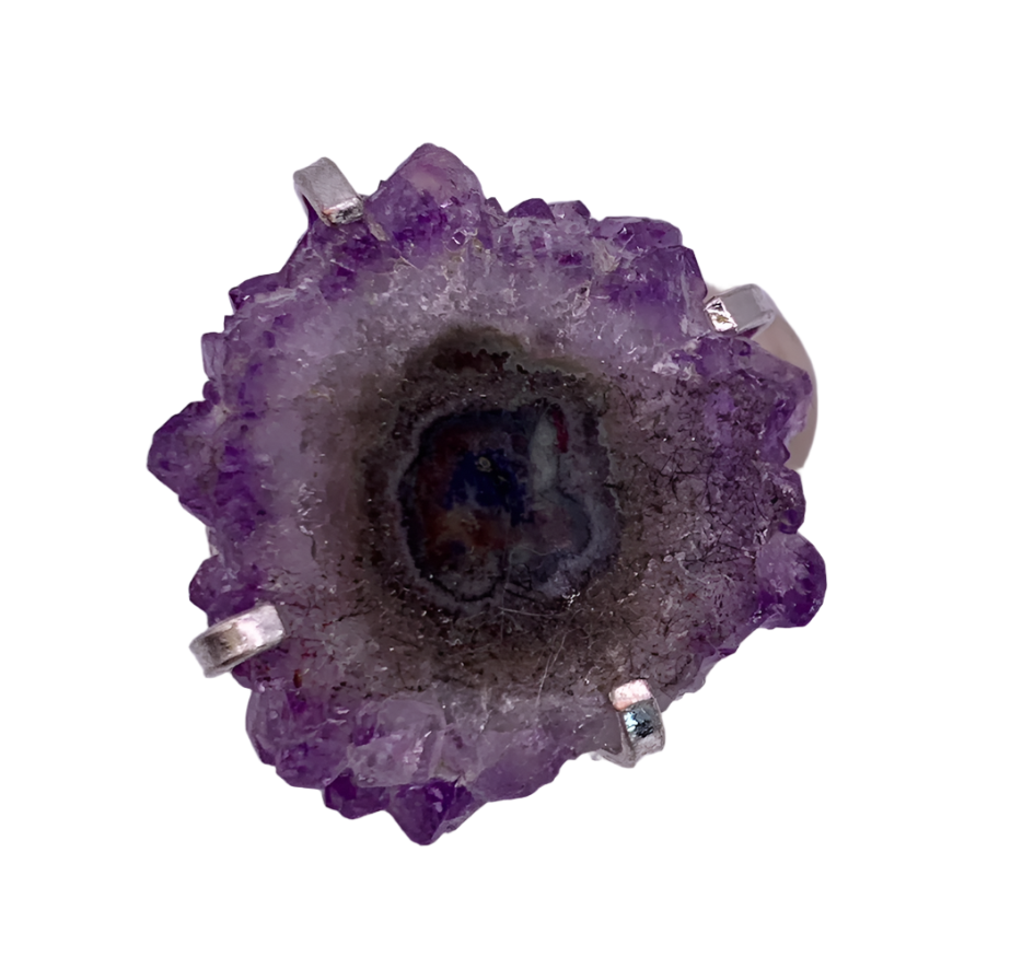 Amethyst Stalactite Ring