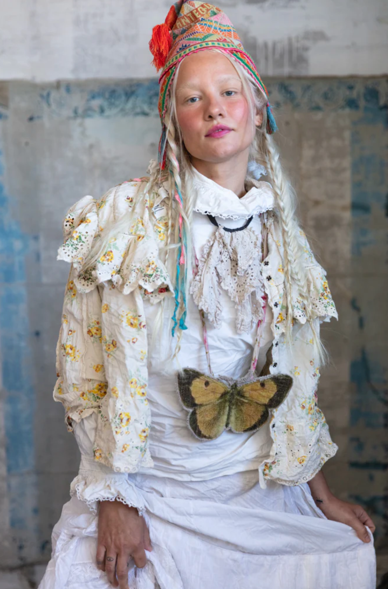 Magnolia Pearl TOP 1283-LRTTA Eyelet Blouse