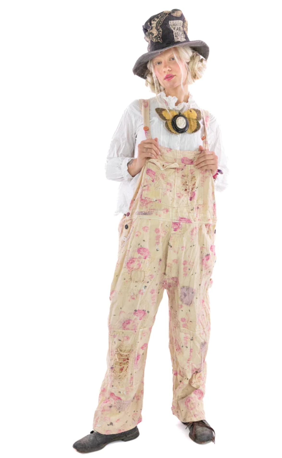 Magnolia Pearl Floral Print Overalls in Daphne Overalls 041 - The