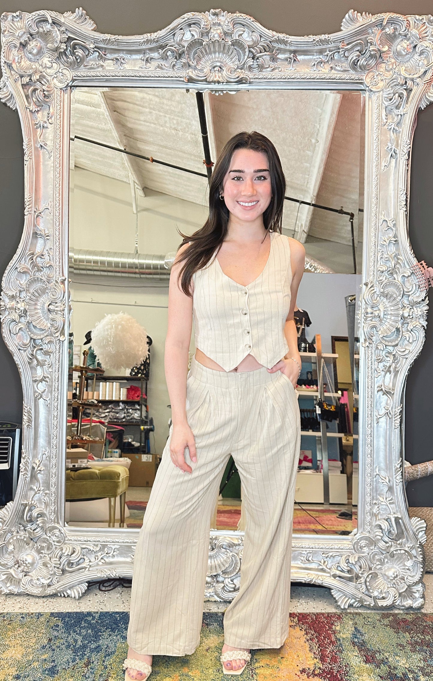 Forever Muse Pinstripe Pants