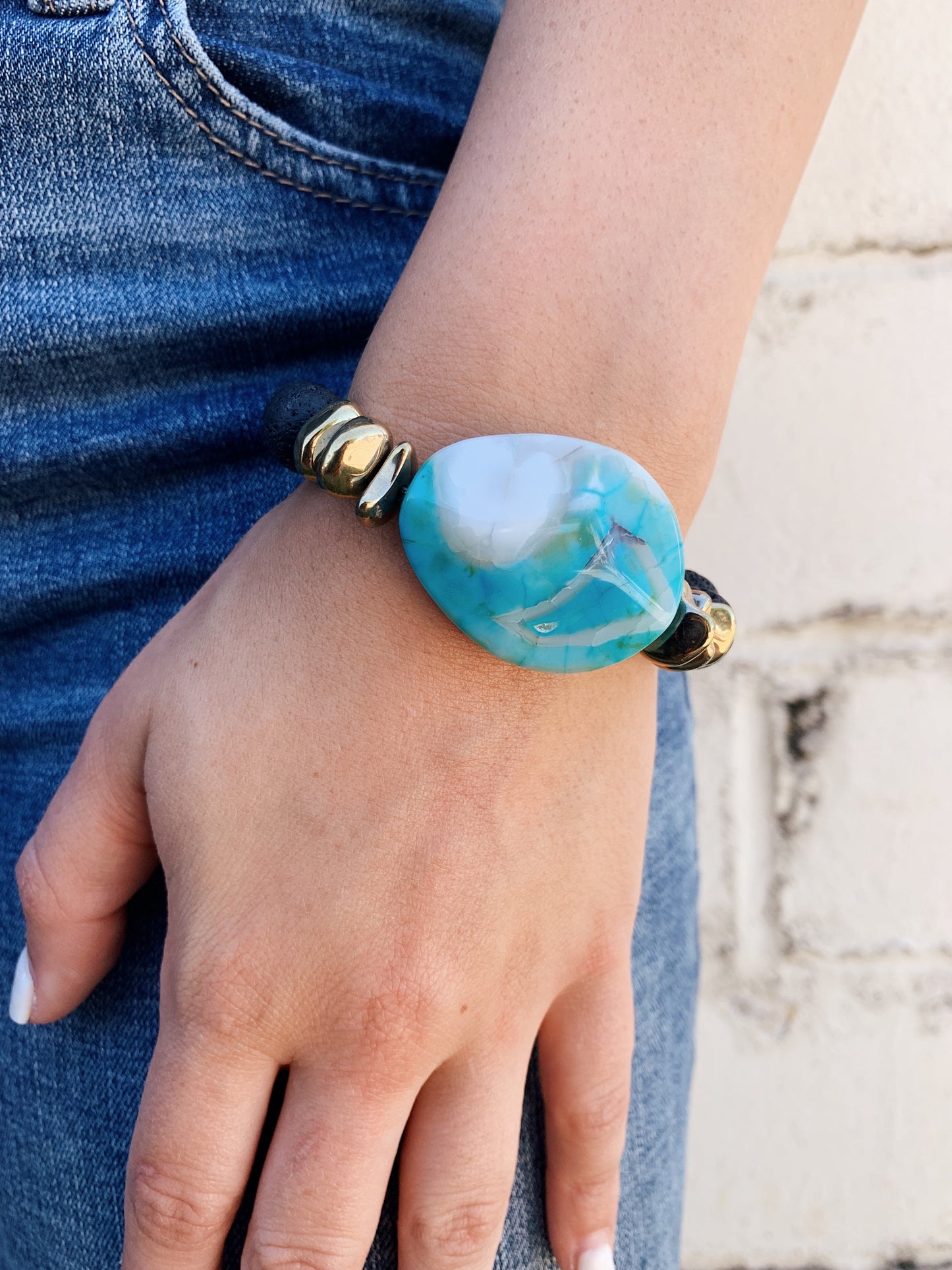 Connector Bracelet // Agate