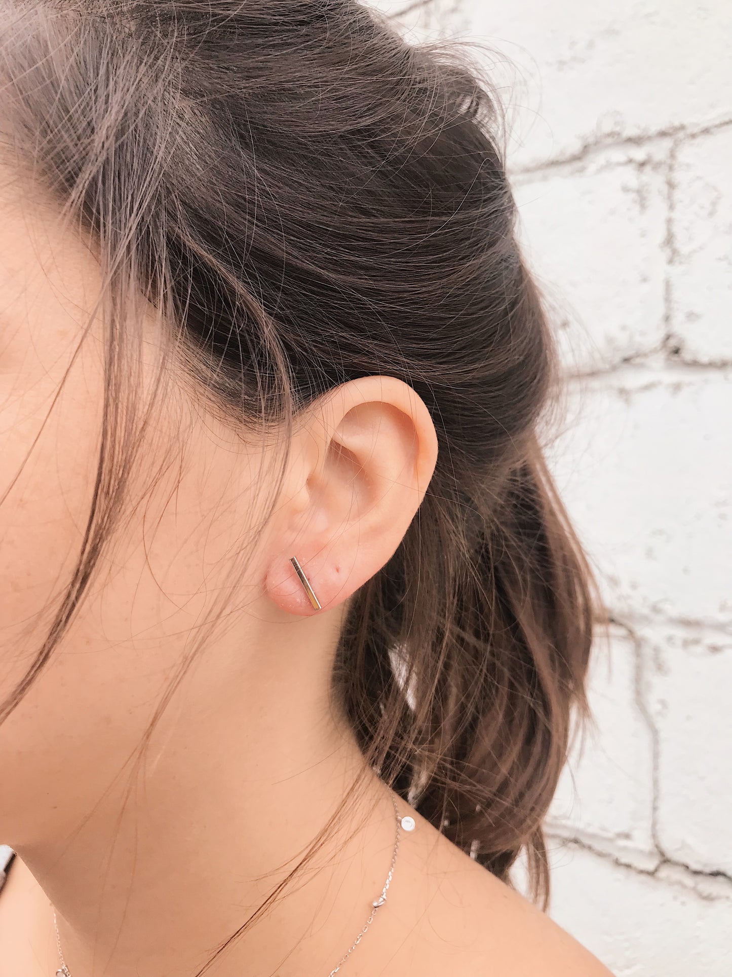 Bar Stud Earrings