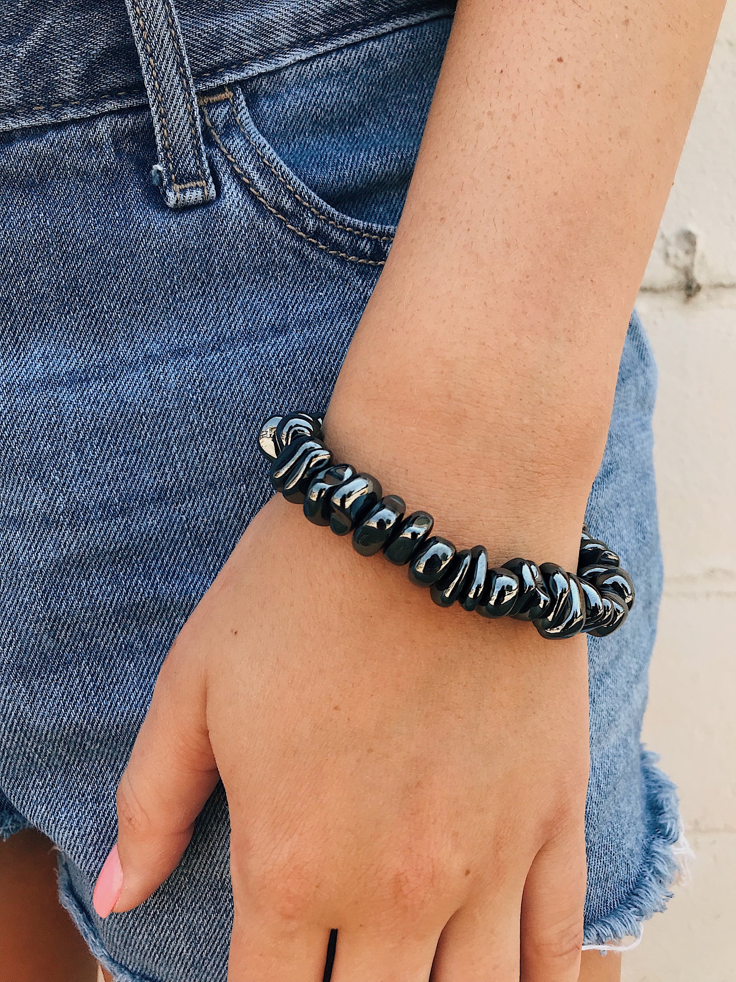 Hematite Bracelet // Polish