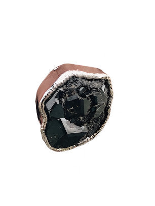 Black Druzy Ring