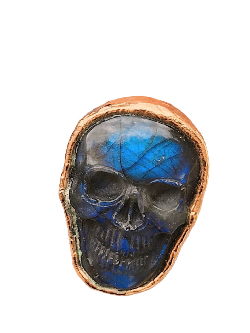 Labradorite Skull Ring