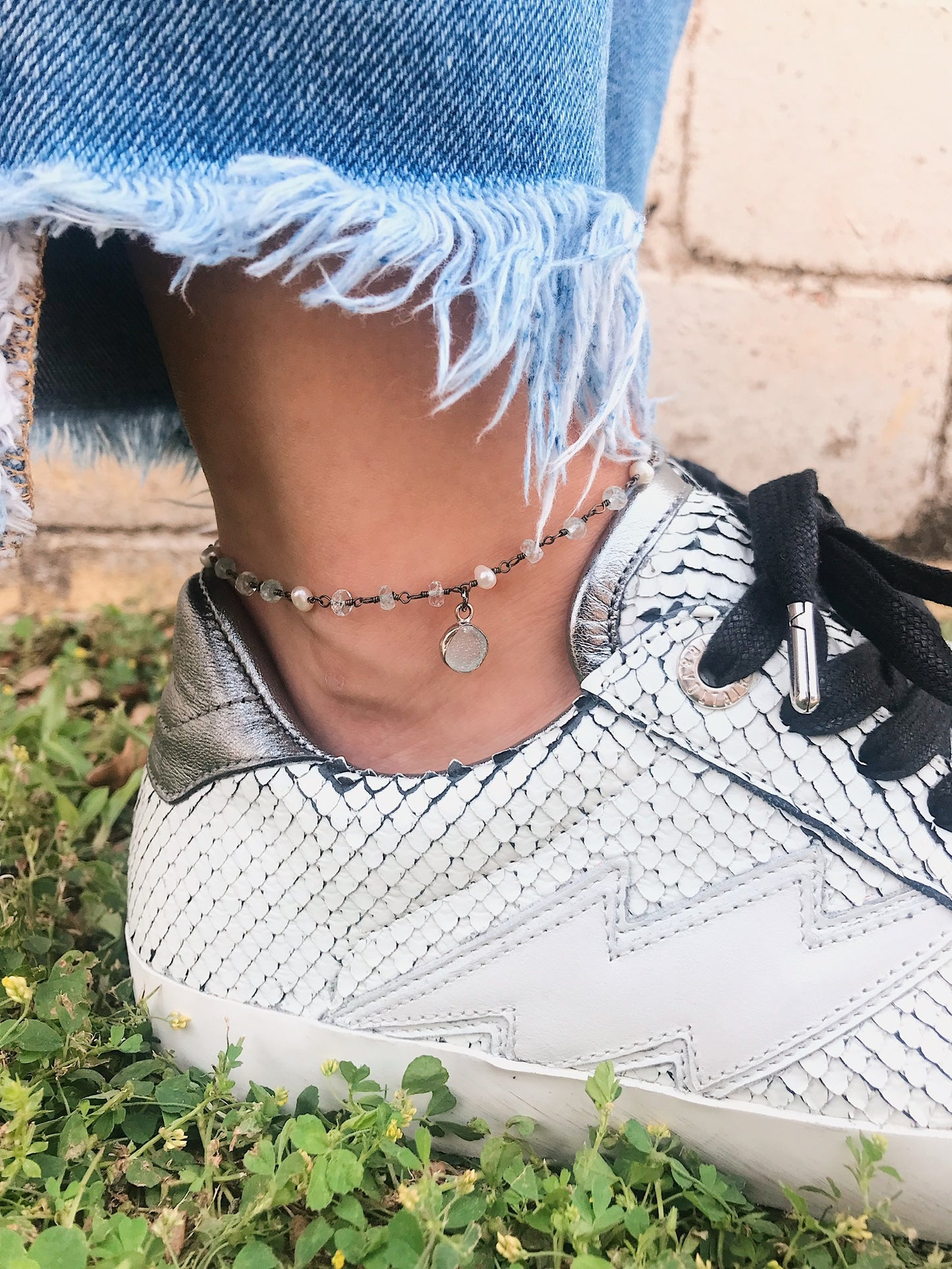 Anklet Charm // Gunmetal