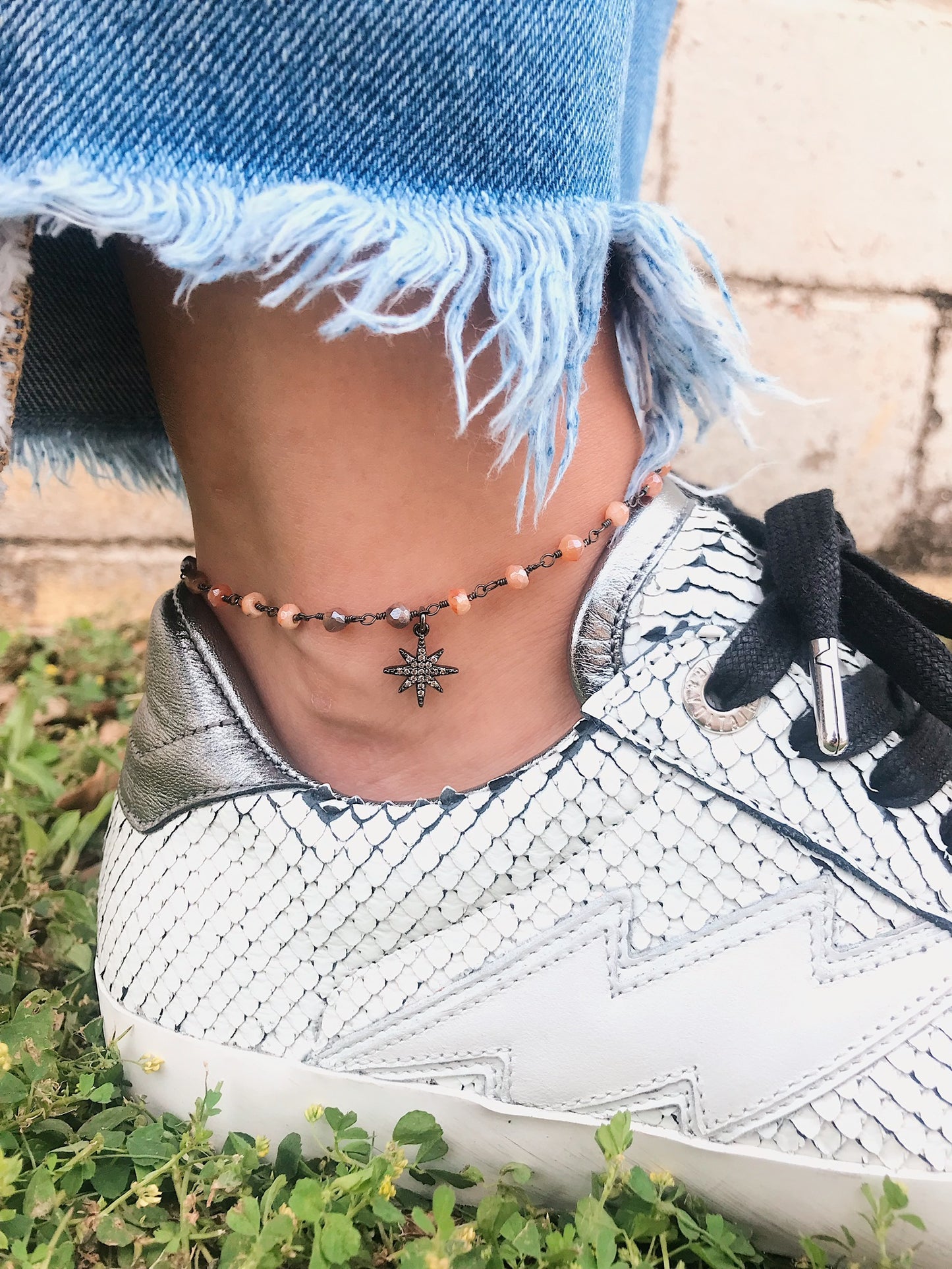 Anklet Charm // Gunmetal