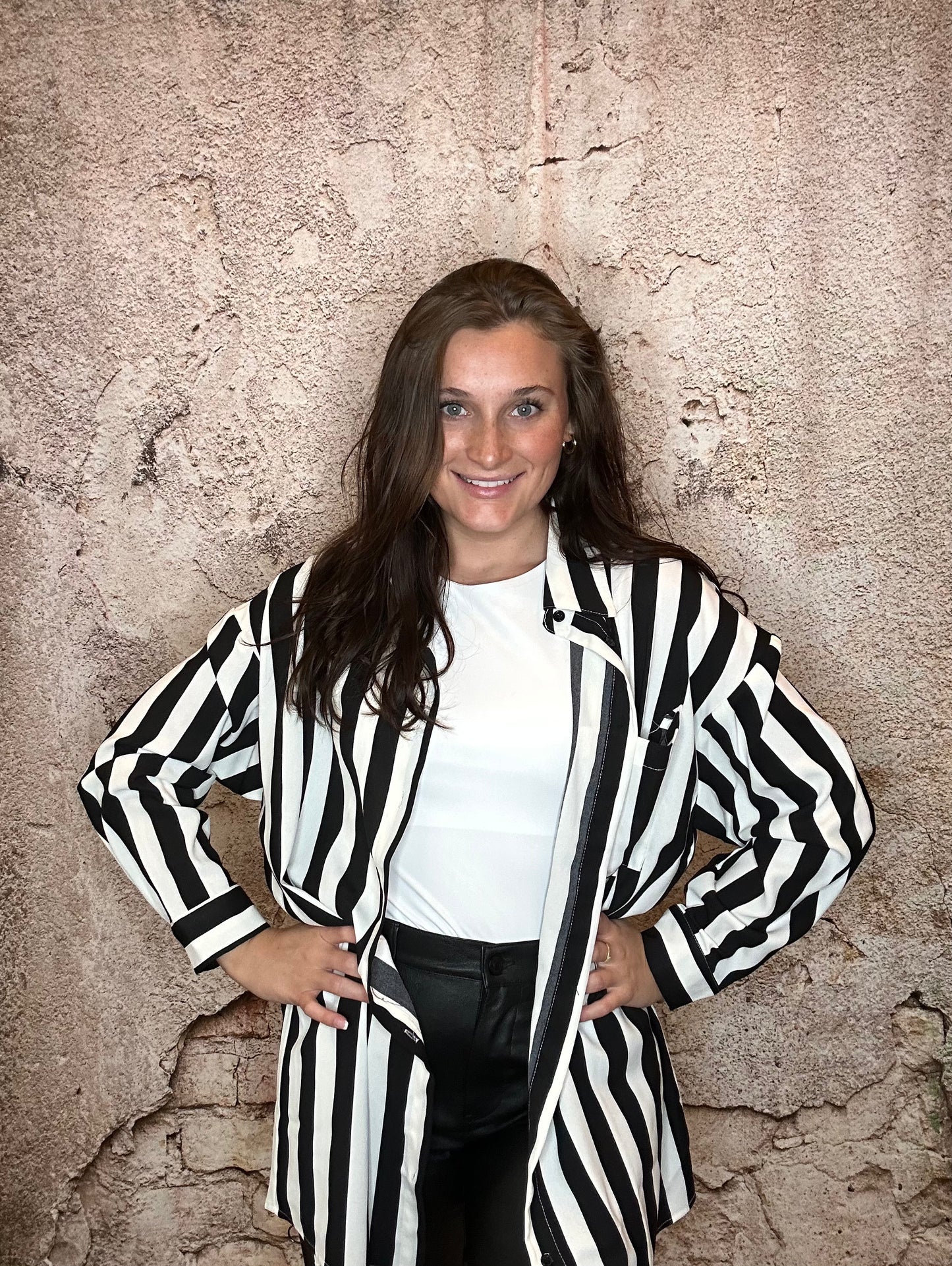 Oversized Striped Shirt