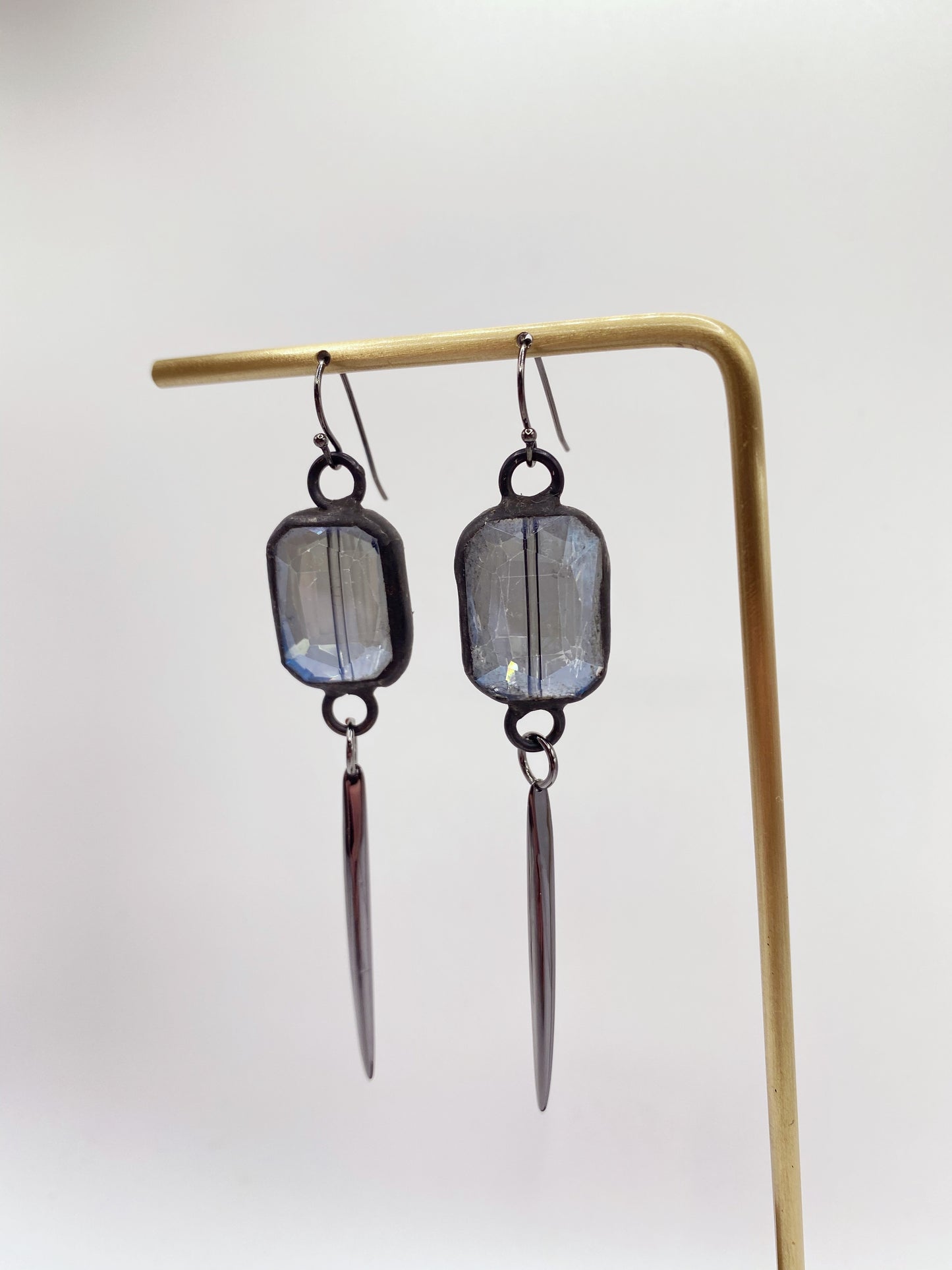 Soldered Spike Drop Earrings