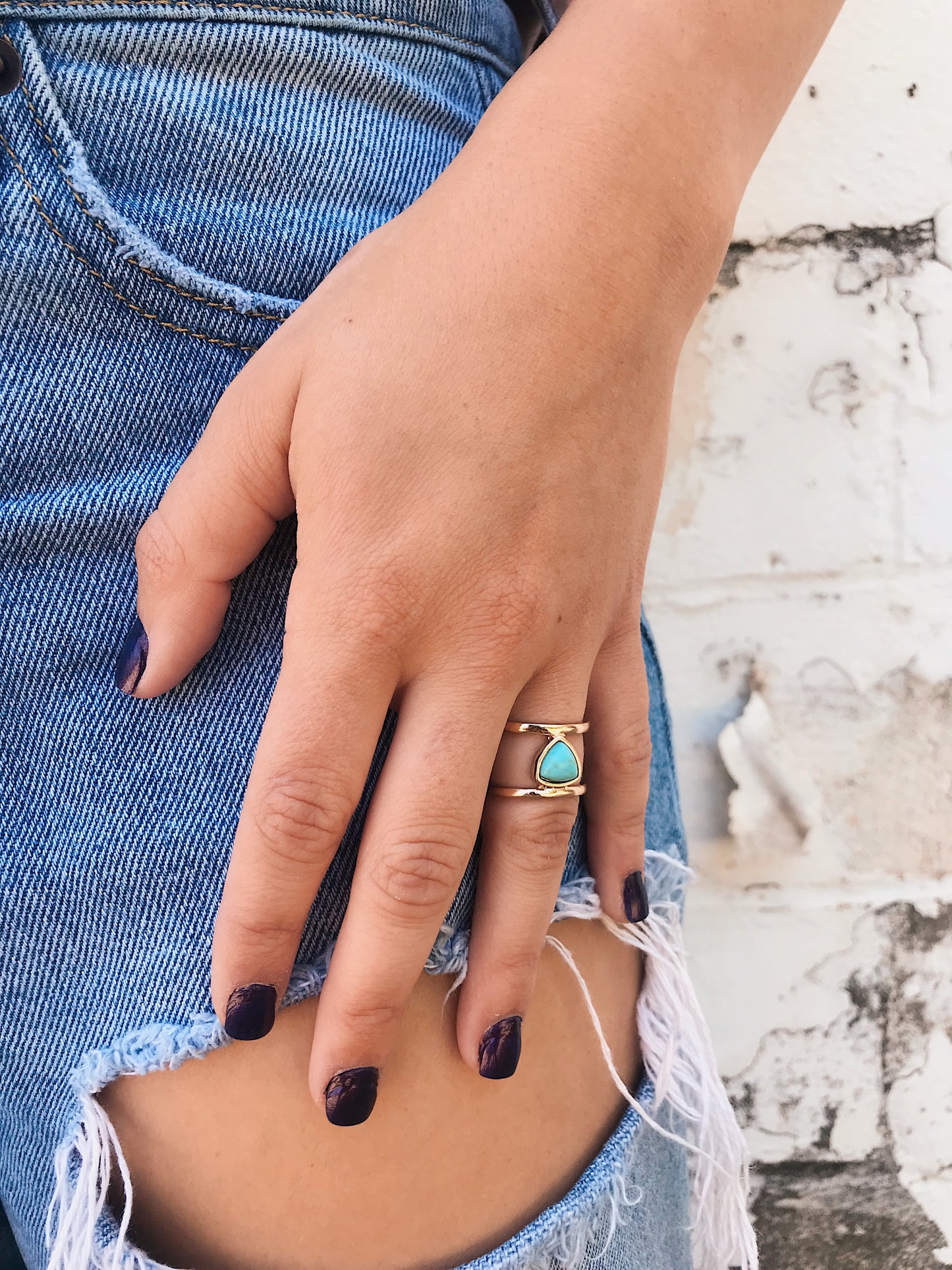 Dainty Ring // Double Bar