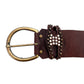 Burgundy Leather Belt