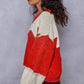 Red and Cream POL Sweater