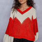 Red and Cream POL Sweater