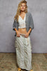 Crochet Woven Cardigan Top